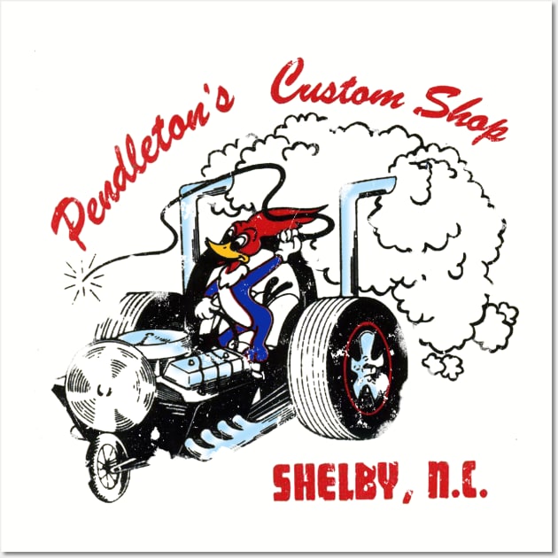 North Carolina Speed Shop Wall Art by retrorockit